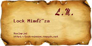 Lock Mimóza névjegykártya